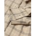 Рубашка женская MINAKU: Casual Collection цвет бежевый в клетку, р-р 52