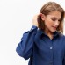 Рубашка женская MINAKU: MINAKU: Jeans Collection цвет цвет синий, р-р 42