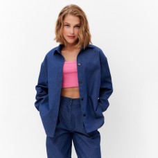 Рубашка женская MINAKU: MINAKU: Jeans Collection цвет цвет синий, р-р 48