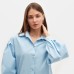 Рубашка женская с объёмными рукавами MINAKU: Casual Collection цвет голубой, р-р 48
