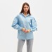 Рубашка женская с объёмными рукавами MINAKU: Casual Collection цвет голубой, р-р 48