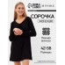 Сорочка женская MINAKU, цвет чёрный, размер 48