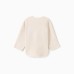 Свитшот флисовый детский MINAKU: Fleece Soft, цвет бежевый, рост 128 см