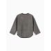 Свитшот флисовый детский MINAKU: Fleece Soft, цвет графит, рост 104 см