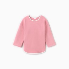 Свитшот флисовый детский MINAKU: Fleece Soft, цвет розовый, рост 122 см