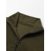 Толстовка флисовая для девочки MINAKU: Fleece Soft, цвет хаки, рост 158 см