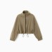 Толстовка флисовая для девочки MINAKU: Fleece Soft, цвет светло-зелёный, рост 158 см