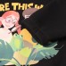 Толстовка (худи) детская MINAKU: Exclusive print, цвет чёрный, Oversize рост 104см