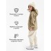 Ветровка демисезонная для девочек MINAKU из Softshell на флисе, непромокаемая, хинди, рост 128 см