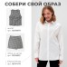 Юбка женская на  запах  MINAKU: Casual Collection цвет клетка серая , р-р 42