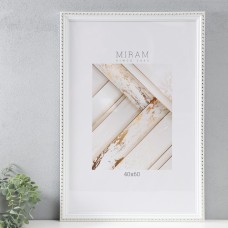 Фоторамка пластик "МИРАМ" 40х60 см, 642968-17, белый (пластиковый экран)