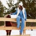 Брюки женские MIST Cozy style, синий, р. 50