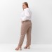 Брюки женские MIST plus-size, размер 56, цвет серо-бежевый