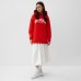 Худи женское с начёсом MIST Cozy style, красный, размер 50