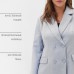 Пиджак женский двубортный MIST plus-size, р.52, серый