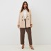 Пиджак женский двубортный MIST plus-size, р.58, бежевый