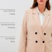 Пиджак женский двубортный MIST plus-size, р.58, бежевый