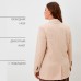 Пиджак женский двубортный MIST plus-size, р.58, бежевый