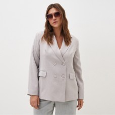 Пиджак женский двубортный MIST plus-size, р.60, бежевый