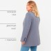 Пиджак женский двубортный MIST plus-size, размер 54, цвет серо-голубой