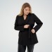 Пиджак женский с поясом MIST plus-size, размер 56, цвет чёрный
