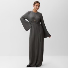 Платье женское MIST Classic collection, макси, размер 48-50, графит