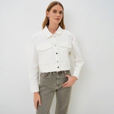 Рубашка женская укороченная с разрезами MIST: Denim р.42, белый