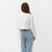 Рубашка женская укороченная с разрезами MIST: Denim р.42, белый