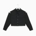 Рубашка женская укороченная с разрезами MIST: Denim р.42, черный