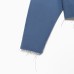 Рубашка женская укороченная с разрезами MIST: Denim р.42, синий