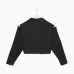 Рубашка женская укороченная с разрезами MIST: Denim р.48, черный