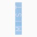Шарф женский двусторонний MIST голубой, размер 47*226см