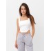 Топ женский джинсовый MIST: Denim р.46, белый