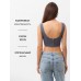 Топ женский джинсовый MIST: Denim р.48, графит