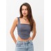 Топ женский джинсовый MIST: Denim р.48, графит