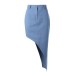Юбка женская асимметричная MIST: Denim р.48, синий