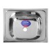 Мойка кухонная MIXLINE 527962, накладная, толщина 0.4 мм, 50х40х16 см, выпуск 1 1/2