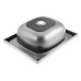 Мойка кухонная MIXLINE 527962, накладная, толщина 0.4 мм, 50х40х16 см, выпуск 1 1/2