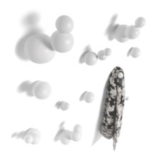 Крючок MOGG Bubble White set of 5
