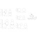 Крючок MOGG Bubble White set of 5