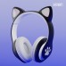 Наушники-Кошки MYBIT W-32, беспроводные, микрофон, Bluetooth 5.0, AUX, microSD, MP3, 400 мАч, чёрные