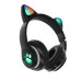 Наушники-Кошки MYBIT W-32, беспроводные, микрофон, Bluetooth 5.0, AUX, microSD, MP3, 400 мАч, чёрные