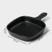Блюдо для подачи Magistro Carbon, 28×19×4 см, фарфор, чёрное
