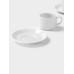 Набор чайный Magistro Basic bistro, 4 предмета: 2 чашки 200 мл, 2 блюдца d=15 см, фарфор, белый