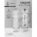 Набор для специй Magistro Glace. 2 предмета: мельница, солонка, 16,5 см, акрил, прозрачный