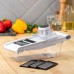 Шинковка-слайсер с контейнером Magistro Vegan pro, 5 насадок, 31.8×13.7×9 см, чёрно-белая