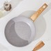 Сковорода Magistro Natural, d=22 см, кованый алюминий, ручка soft-touch, антипригарное покрытие, индукция, серая