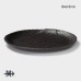 Тарелка Magistro Black style, d=26 см, фарфор, чёрная