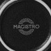 Тарелка Magistro Line, d=25,5 см, фарфор, чёрная