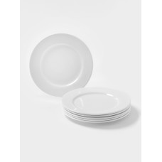 Тарелки Magistro Basic bistro, d=22 см, набор 6 шт., фарфор, белые